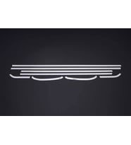 OPEL ASTRA J HB UYUMLU CAM ALT ÇITASI 8 PARÇA 2010-2015 PASLANMAZ KROM