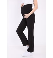 Luvmabelly MYRA8500 Beli Ayarlanabilir Hamile Günlük Ev Pantolonu -Siyah