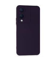 Vivo Y17s Kılıf Nano İçi Kadife Silikon - Mor