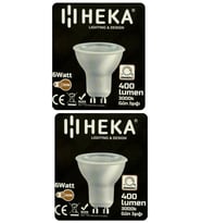 (2 Adet) Heka 6W (50W) 3000K (Sarı Işık) GU10 Duylu Dim Edilebilir Led Spot Ampul