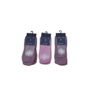 3'LÜ SET TABANI SİLİKONLU PLATES & YOGA KADIN ÇORAP (Çok Renkli)