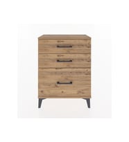 Arges Komodin 3 Çekmeceli 60x30x80 Çam-Çam