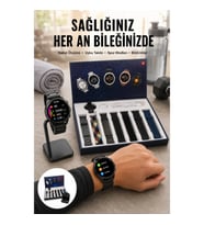 Mey İthalat® Yeni Nesil Akıllı Saat 2024 Model Uyku ve Sağlık Takibi Bluetooth Bağlantılı Yeni Nesil