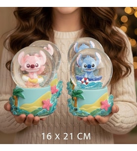 Işıklı Müzikli Püskürtmeli Büyük Boy Kar Küresi – 16 x 12 cm – Sevimli Figür Tasarım (Karışık)