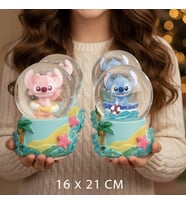 Işıklı Müzikli Püskürtmeli Büyük Boy Kar Küresi – 16 x 12 cm – Sevimli Figür Tasarım (Karışık)
