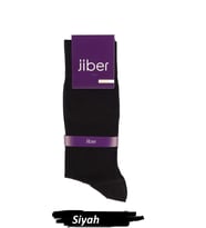Jiber Erkek Modal Likralı Uzun  Çorap 5100 - 6 Adet (Siyah)