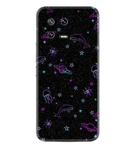 Xiaomi 13 Lite Kılıf Resimli Desenli Silikon Platinium Series Galaxy Yunus Göz 1860
