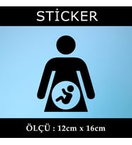 hamile anne adayı etiket sticker - 2 adet çıkartma araba motosiklet kask atv tablet pc buzdolabı otomobil bilgisayar uyumlu