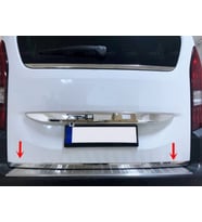 Citroen Berlingo Krom Bagaj Alt Çıtası 2018 Üzeri Paslanmaz Çelik