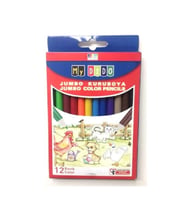 Kuruboya 12 Renk Jumbo Kuru Boya Mydido Jumbo Kuru Boya Tam Boy Karton Kutu (Karışık)