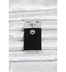 316L Cerrahi Çelik Kalp Model Göbek Piercing TJ-PR1394