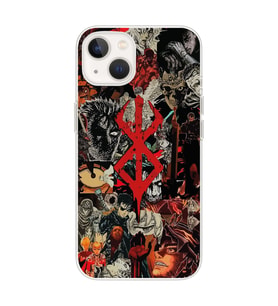 Iphone 14 Uyumlu Berserk Tasarımlı Şeffaf Telefon Kılıfı