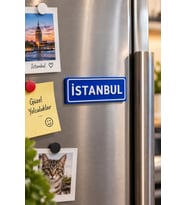 Magnet / Şehir Tabelası Magnet / Buz Dolabı Süsü / Tabela Magnet