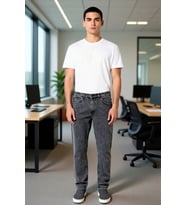 Erkek Relaxed Fit Açık Denim Pantolon Fonksiyonel Dayanıklı Kaliteli Konforlu Estetik Spor