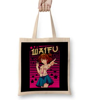 Cute Waifu Anime Girl Adorable Japanese Manga Bez Çanta Uzun Saplı