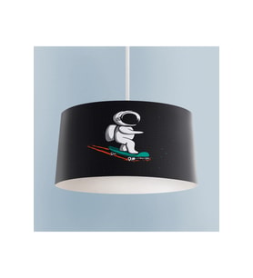 MEKTA HOME BEBEK VE ÇOCUK ODASI Kaykaylı Astronot Desenli Avize