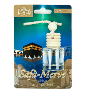 Cam Şişe Safa-Merve Araba Kokusu 8 ml (Mavi)