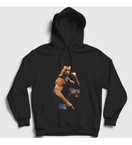 Presmono Unisex Siyah Lionheart Film Jean Claude Van Damme Kapüşonlu Sweatshirt 259157tt