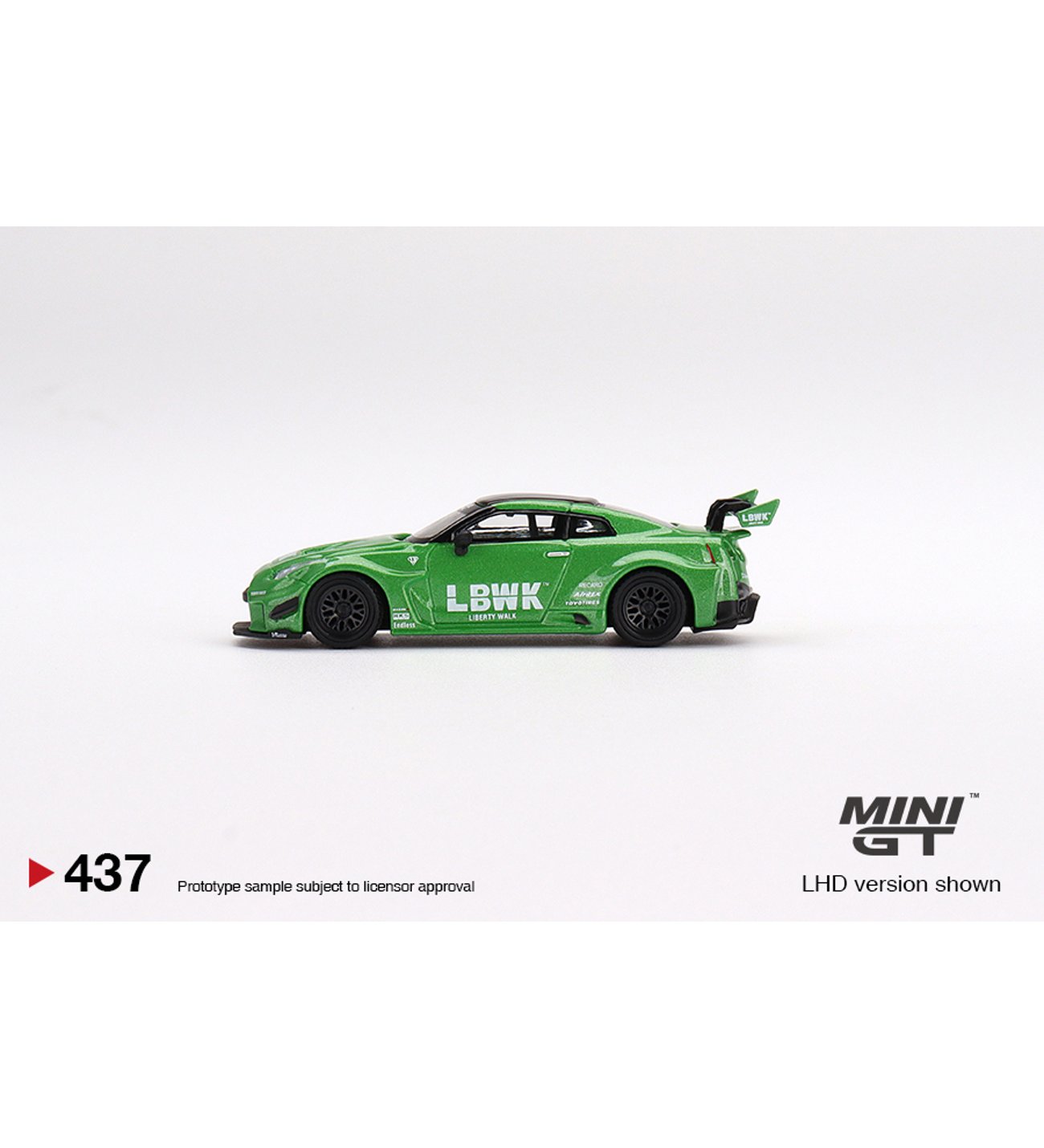 Mini GT 437 LB-Silhouett WORKS GT Nissan 35GT-RR / Apple Green