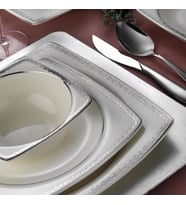 Kütahya Porselen Bone Mare 62 Parça 4920 Desen Yemek Takımı