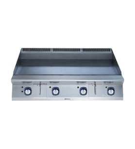 Electrolux Professional Elektrikli Izgara, Geniş Hp, Çizilmeye Karşı Dayanıklı Nitrochrome3 Düz Krom Pişirme Yüzeyi, Yatay, Termostatik Kontrol, Spatula Dahil E9IIKDAOMIA