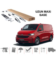 VW Transporter Uzun Maxi Van Üst Port Bagaj Tavan Çıtası Gri 2024 Sonrası