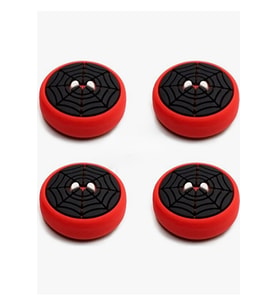 Ps5 Ps4 Ps3 Xbox NS Uyumlu 4 adet Analog Koruyucu Spider-man Gamepad Slikon Koruyucu Ultra Kalite