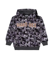 Civil Boys Giant Rex Baskılı Kapşonlu 6-9 Yaş Sweatshirt - Gri