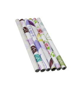 RENKLİ ÇİÇEKLİ - DESENLİ 45CM X 2MT FOLYO YAPIŞKANLI DUVAR KAĞIT (4767)