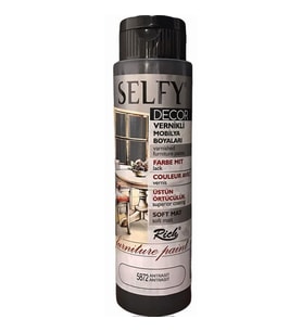 Rich Selfy Decor Vernikli Boya 500 cc 5872 ANTRASİT 