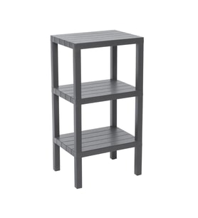 3 RAFLI GRİ MODÜLER ÜNİTE PLASTİK 38x29x74 cm (5343)