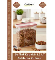 #SaklamaKabı Evcil Hayvan Kuru Mama Ödül Maması Pratik Düzenli Şeffaf Kapak 1.7 lt Mama Saklama Kabı