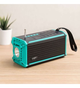 Güneş Enerjili Bluetooth FM Radyo USB/TF MP3 Çalar Fenerli