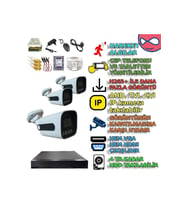 XMPRO 3 Kameralı Gece Renkli Gösteren Güvenlik Kamera Seti - Beyxm303set3