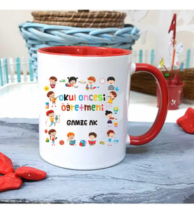 Okul Öncesi Öğretmenine Özel Öğretmenler Günü Hediyesi Kişiye Özel Kupa Bardak