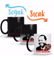 Mussun Para Presidente Sihirli Kupa Bardak Porselen