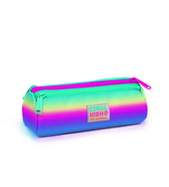 Coral High Pembe-Yeşil-Mor Üç Bölmeli Kalem Çantası - Kız Çocuk