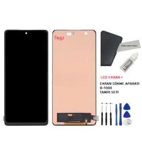 Xiaomi Mİ 11T Uyumlu Lcd Ekran Dokunmatik Servis Lcd + B-7000 + TAMİR SETİ