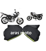 Yamaha Ybr 125-Ybr 125 ESD Rüzgarlık Elcik Koruma Telefon Tutuculu - Arasmoto (Siyah)