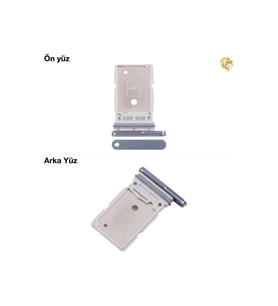 Samsung Galaxy S25 Ultra ile Uyumlu Sim İç Yuvası Çiftli Mavi Çiftli sim yuvası ikili sim tepsisi çiftli sim aparatı dual sim çekmecesi