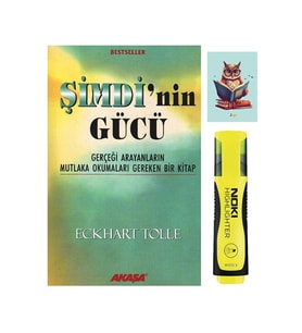 Şimdi'nin Gücü - Eckhart Tolle - 9789756793282 - Sarı Fosforlu Kalem - Not Defterli Seti