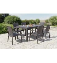 Mandella Show Rattan 90 x 150 masa takımı