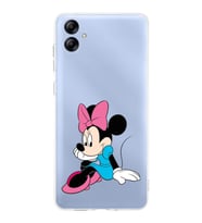 Samsung Galaxy A04e   Kapak Minnie Mouse Tasarımlı Şeffaf  Kılıf