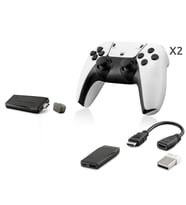 Retro Oyun Stick Hdmi Çift Gamepad Seti 2.4G Kablosuz - Beyaz HD331
