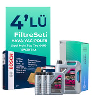 BOSCH Renault Master 2.3 Dizel Filtre Bakım Seti Liqui Moly Motor Yağlı (2011-2021) 4 Lü
