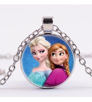 Elsa Anna Kolye Frosen Kız Çocuk Karlar Ülkesi Kolyesi