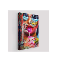 Pop Art Sokak Sanatı Renkli Kadın Dekoratif Duvar Tablosu-6107