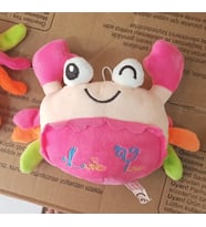Oyuncak Peluş Sevimli Pembe Yengeç Uyku Arkadaşı 25 cm