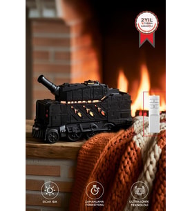 Hava Nemlendiricisi Led Işıklı Aroma Difüzör Tank Tasarım Ultrasonik 300 ML H20 Siyah