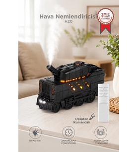 Torima Hava Nemlendiricisi Led Işıklı Aroma Difüzör Tank Tasarım Ultrasonik 300 ML H20 Siyah